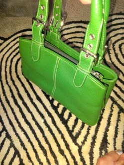Green pebbled leather Dooney & Bourke