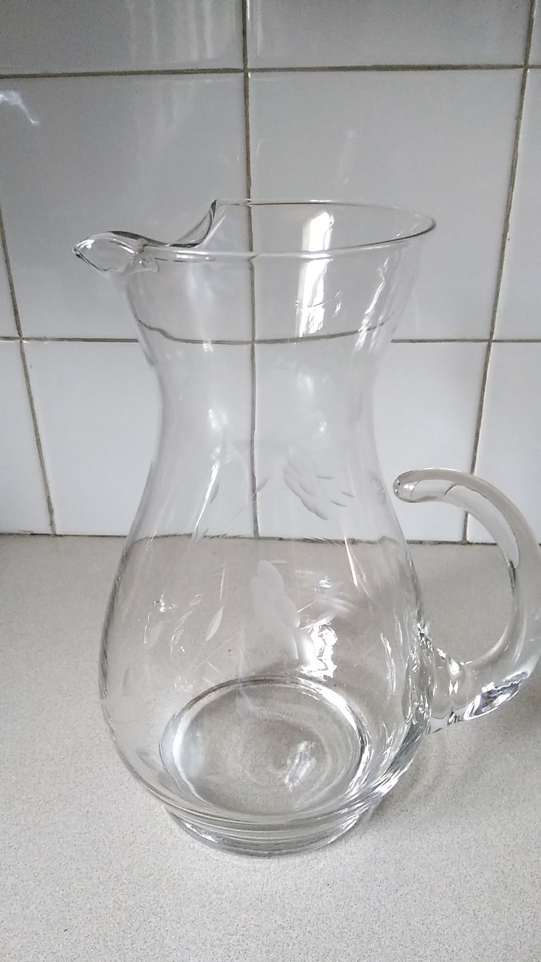 Vintage Baccarat Large Crystal Water Pitcher