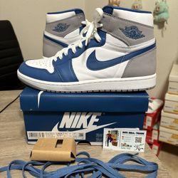 Size 11.5 - Air Jordan 1 Retro OG High True Blue 
