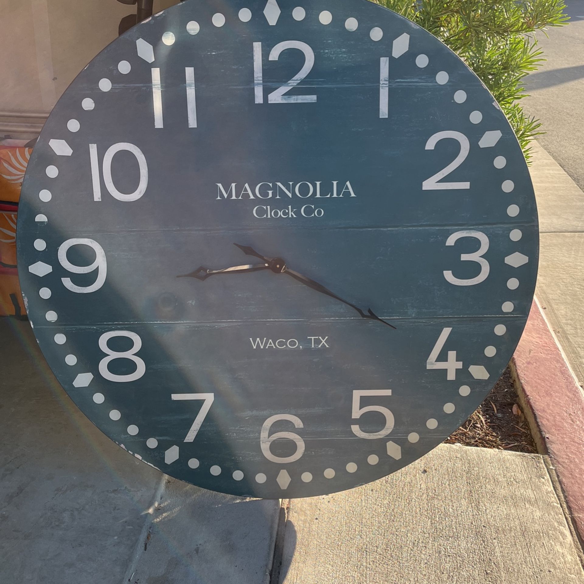 Large Magnolia Wall Clock