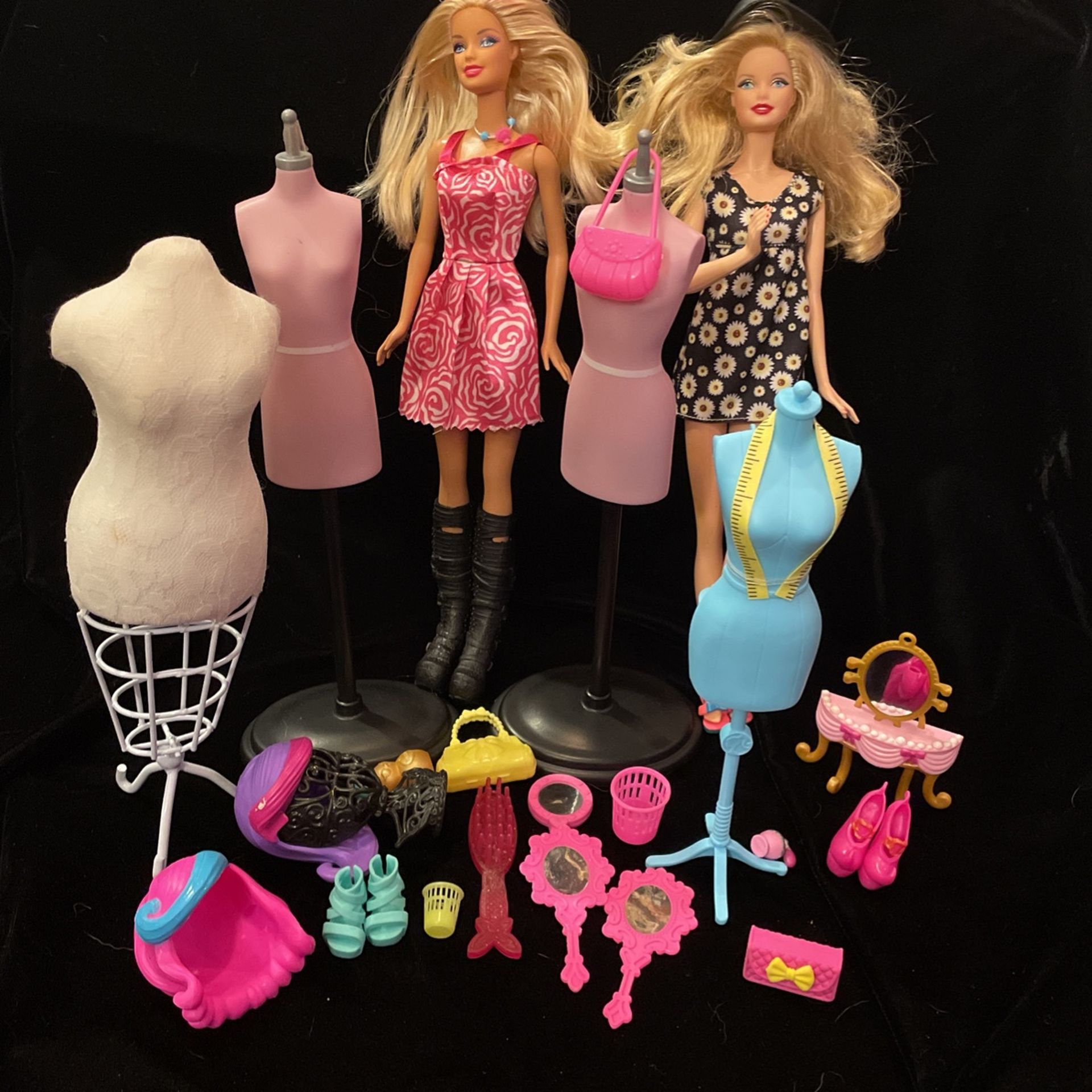 Fashion Barbie sold with accessories and mannequins