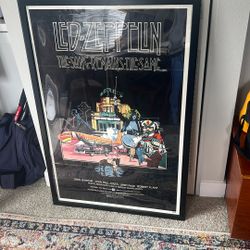 Movie Poster Frame With Led Zeppelin 