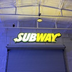 Retired Subway Lighted sign
