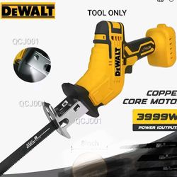 NEW YEAR'S SALE. TOOL ONLY. DEWALT QCJ001 COMPACT RECIPROCATING SAW, BRUSH LESS MOTOR, 20 VOLTS CORDLESS.  0-3000 STROKES P/M.