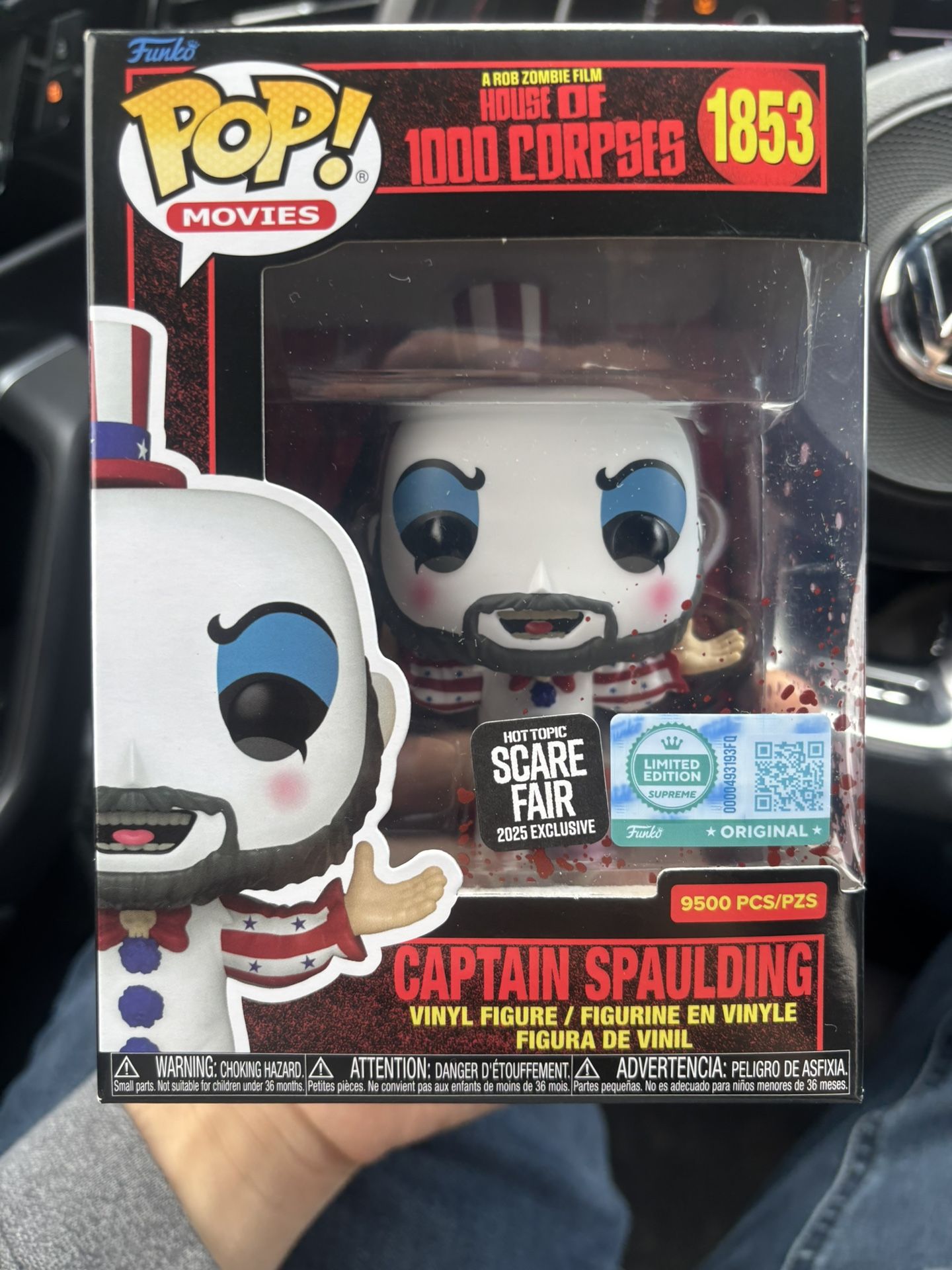 Hot topic exclusive Funko pop Captain Spalding