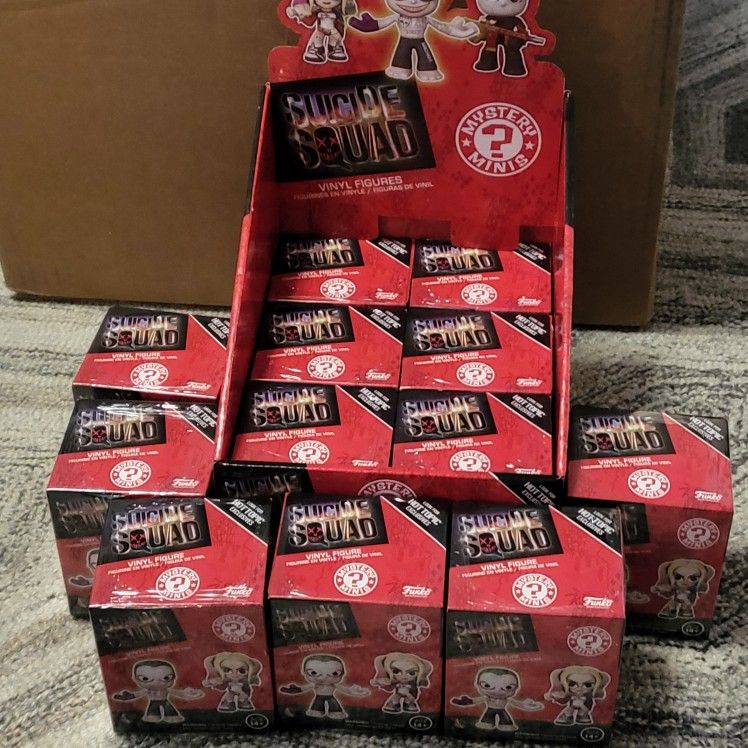 DC Comics Suicide Squad VAULTED EXCLUSIVE Mystery Minis Funko Figure Combo Set 