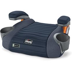 Chicco GoFit® ClearTex® Backless Booster Car Seat, Travel Booster Seat for Car, Portable Car Booster Seat for Children at Least 4 Years Old and 40-110