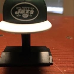 NFL Mad Lids Series 1 New York Jets mini cap with display stand