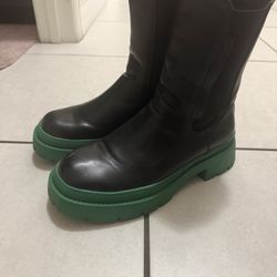 Black And Green Boots 