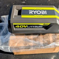 New Ryobi 40V lithium battery