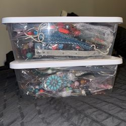 150+ pieces of Plunder and other jewelry. Trust take whole lot $100 box 1&2