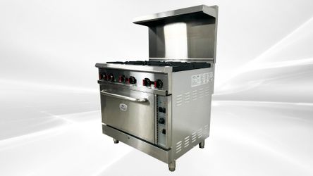 NSF 36 ins 6 Burner Convection Oven range New RGR-36C1