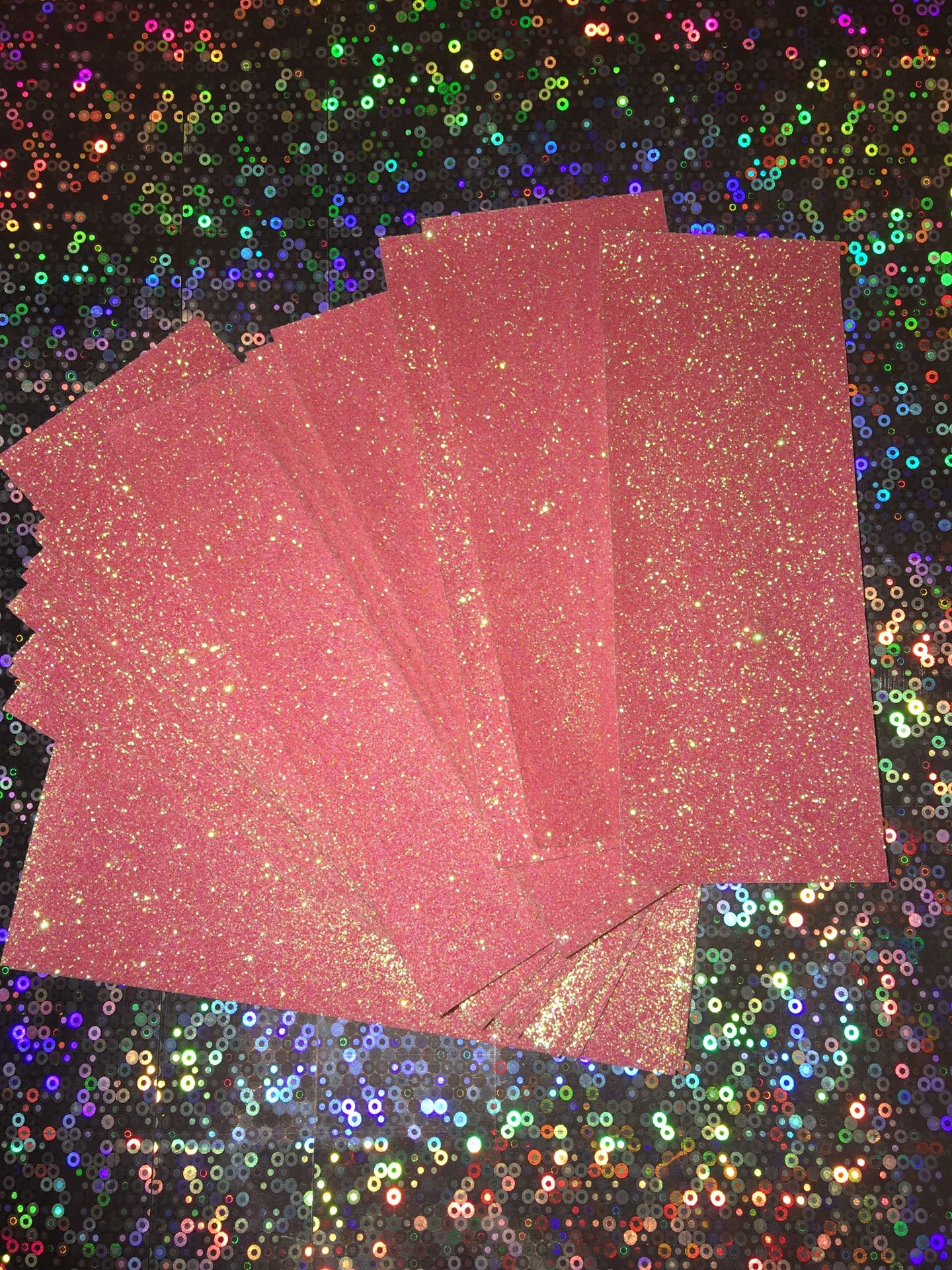 50)Pink GLITTER PAPER BACKGROUNDS