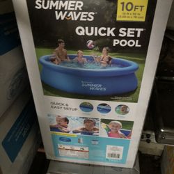 10ft Summer Waves Quick Set Pool