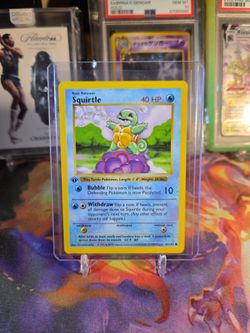 Pokemon Squirtle 1st Edition Shadowless NM