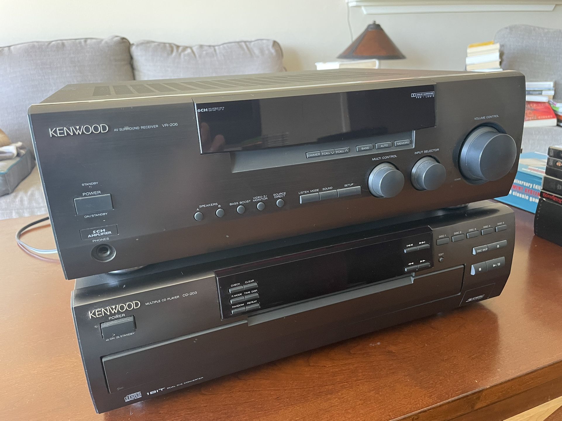 Kenwood Stereo Receiver & CD player.