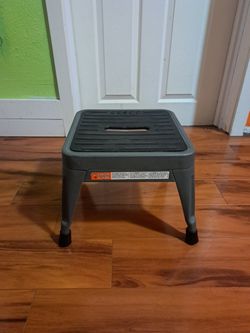 Step Stool Black and Grey