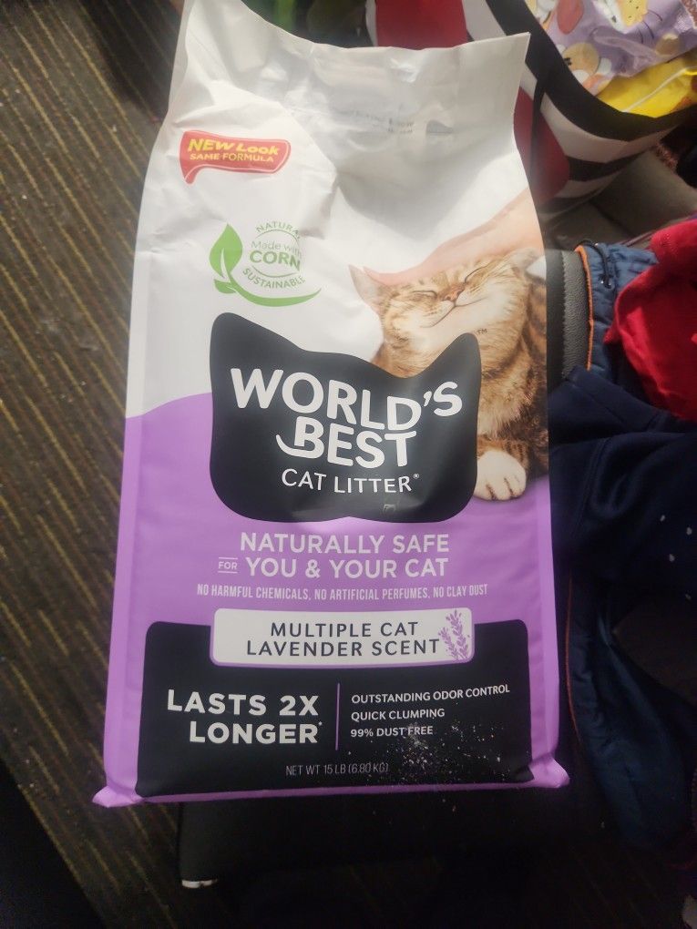 5 Bags  World's Best Cat Litter.
