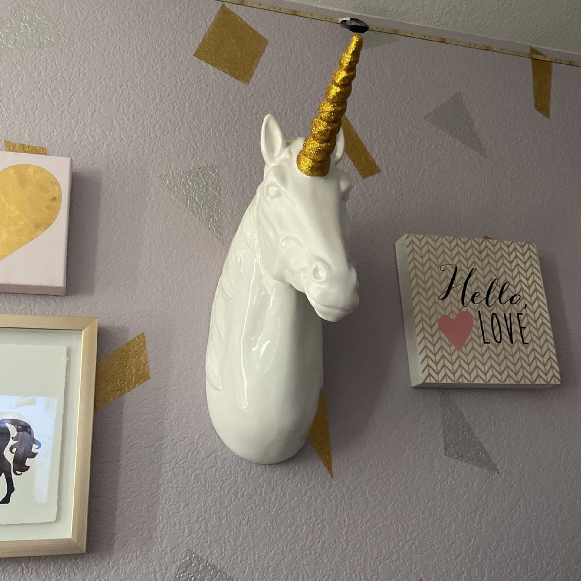 Unicorn Head Wall Decoration