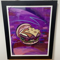 Classic Fuddruckers Burger Art