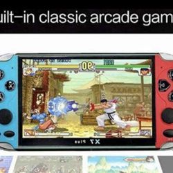 X7 Portable Handheld Game Console, 4.3-Inch Screen with 10,000Classic Games, Support Connection with TV