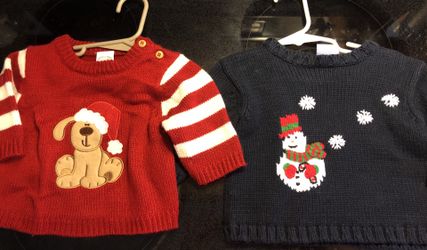 Infant Christmas sweater set 6-9M