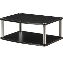 Convenience Concepts Designs2Go Two Tier Swivel Riser, Black

