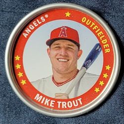 2019 Topps Archives #C-10 MIKE TROUT Coin Insert
