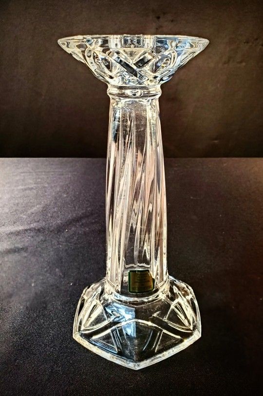 Waterford Fine Cut Crystal Candlestick Holder - Signed Amway - BRAND NEW