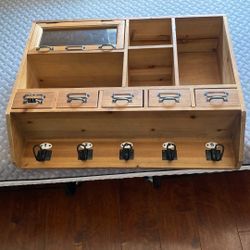 Floating  Shelf With Compartments 