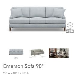 Ethan Allen Emerson Sofa (+ottoman) $400 OBO