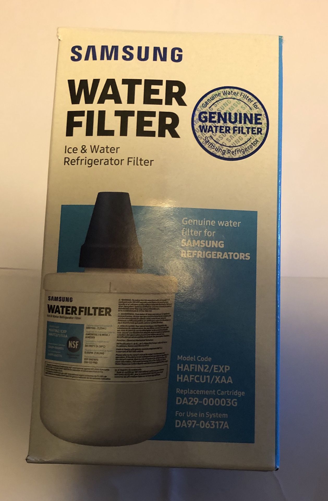 Samsung water filter ice & water refrigerator filter