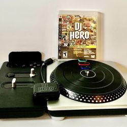 DJ Hero PS3 PlayStation 3 Bundle w/ Turntable Dongle & DJ Hero Game