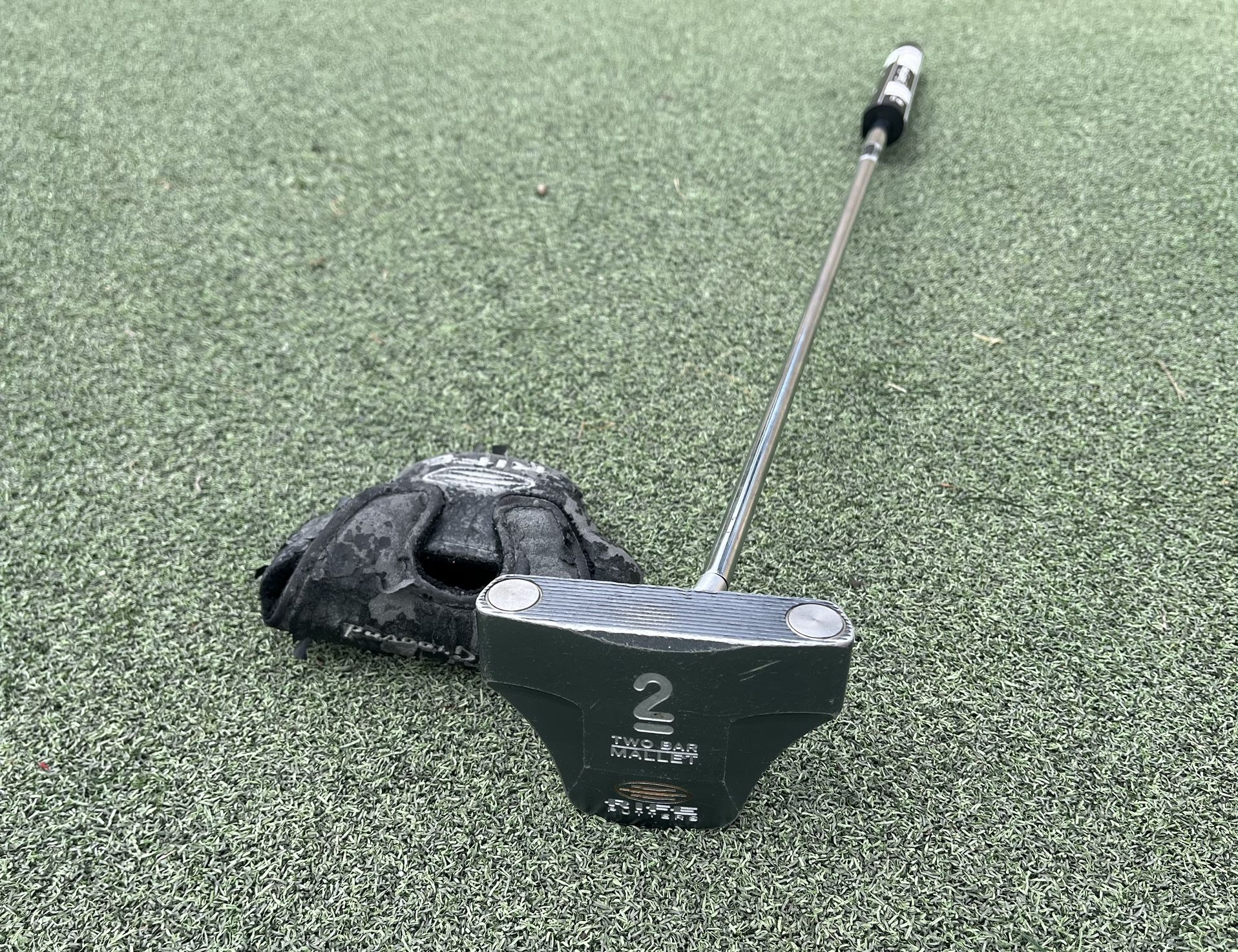 Guerin Rife 2 Bar Mallet Putter + Headcover