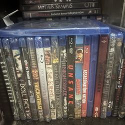 Sealed And Open DVDs And Blu-ray’s 