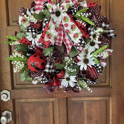 Ladybug Wreath 