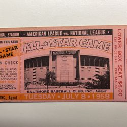 ALL STAR GAME MLB TICKET STUB