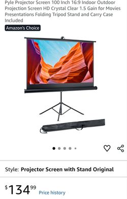 Projector Screen 100 Inch 16:9 Indoor Outdoor Projection