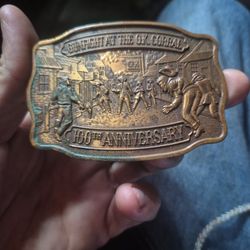 Brass Bronze  Belt Buckel 100 Year  Anveriseri 