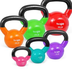 Multicolor Kettle Bells 5,10,15,20 ,25 And 30 Lbs 