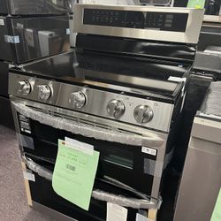 30’ Stove Oven Range LG Double Oven Stainless Steel W/ Air Fryer Convection 