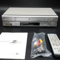 Zenith VCR with Remote, Manual And Cable. Works Fine!