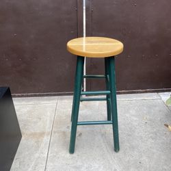 Wood stool 28” High
