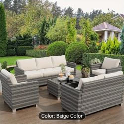 New in Box  - Premium Quality 7 Seats Sofa, Love Seats, 2 Chairs, Table & 14 Cushions