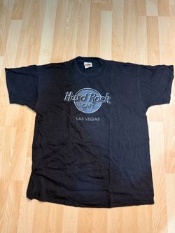 Vintage Hard Rock Cafe Las Vegas Graphic T-Shirt - Black Size Large