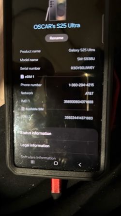 Samsung Galaxy s25 Ultra - AT&T