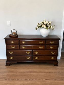 Cherry wood dresser solid wood slightly refinished