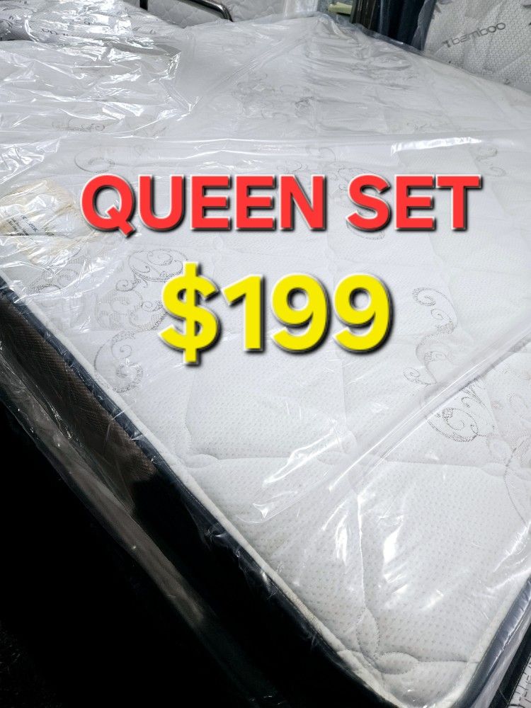Orthopedic ! Queen Set $199 ! Mattress And Box Spring