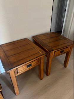 Wood tables