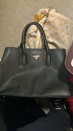Prada Black Saffiano Leather Tote Bag